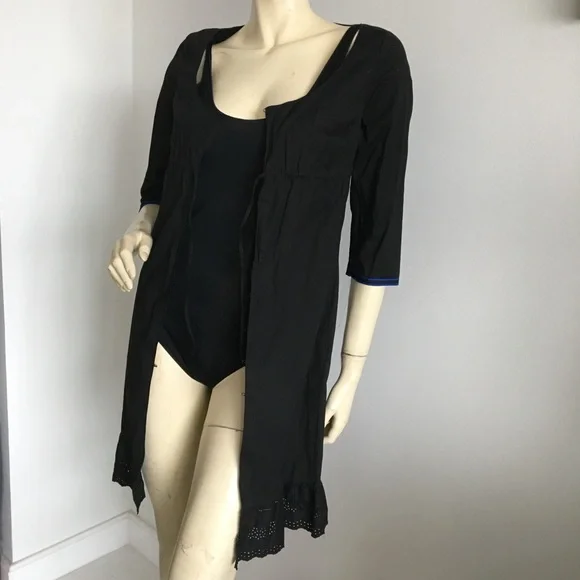 90s Miu miu quarter sleeve hook and eye closure baby doll dress - Picture 3 of 11